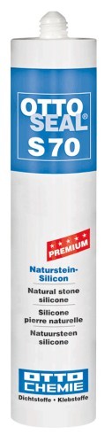 OTTOSEAL® S70 Premium-Naturstein-Silikon/Silicon 310 ml - Lichtgrau C38