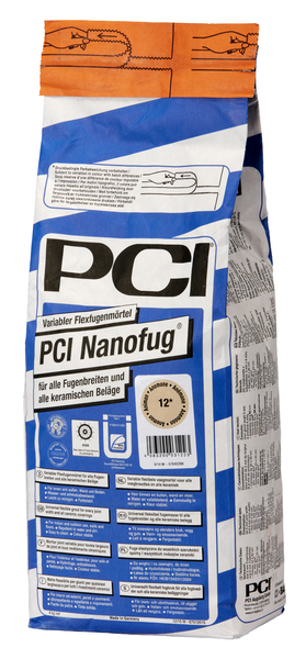 PCI Nanofug® Variabler Flexfugenmörtel 4 kg - 16 Silbergrau