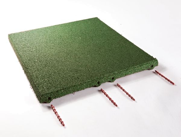 Fallschutzmatten Grün 50x50x3cm inkl. 3 Verbinder