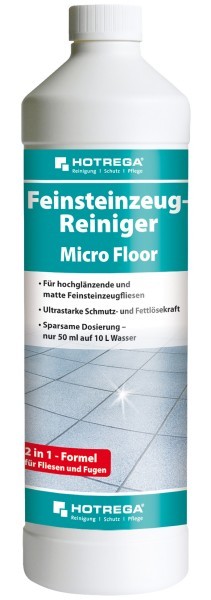 HOTREGA® Feinsteinzeug-Reiniger Micro Floor 1 l