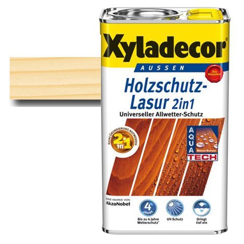 Xyladecor® Holzschutz-Lasur 2 in 1 Farblos 2,5 l