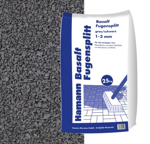 Basalt Fugensplitt 1-3 mm 25 kg Sack
