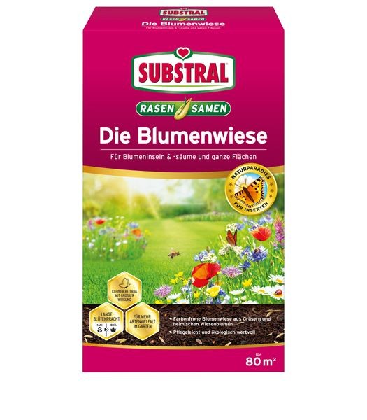 SUBSTRAL® Die Blumenwiese Rasen-&Blumensamen 800 g